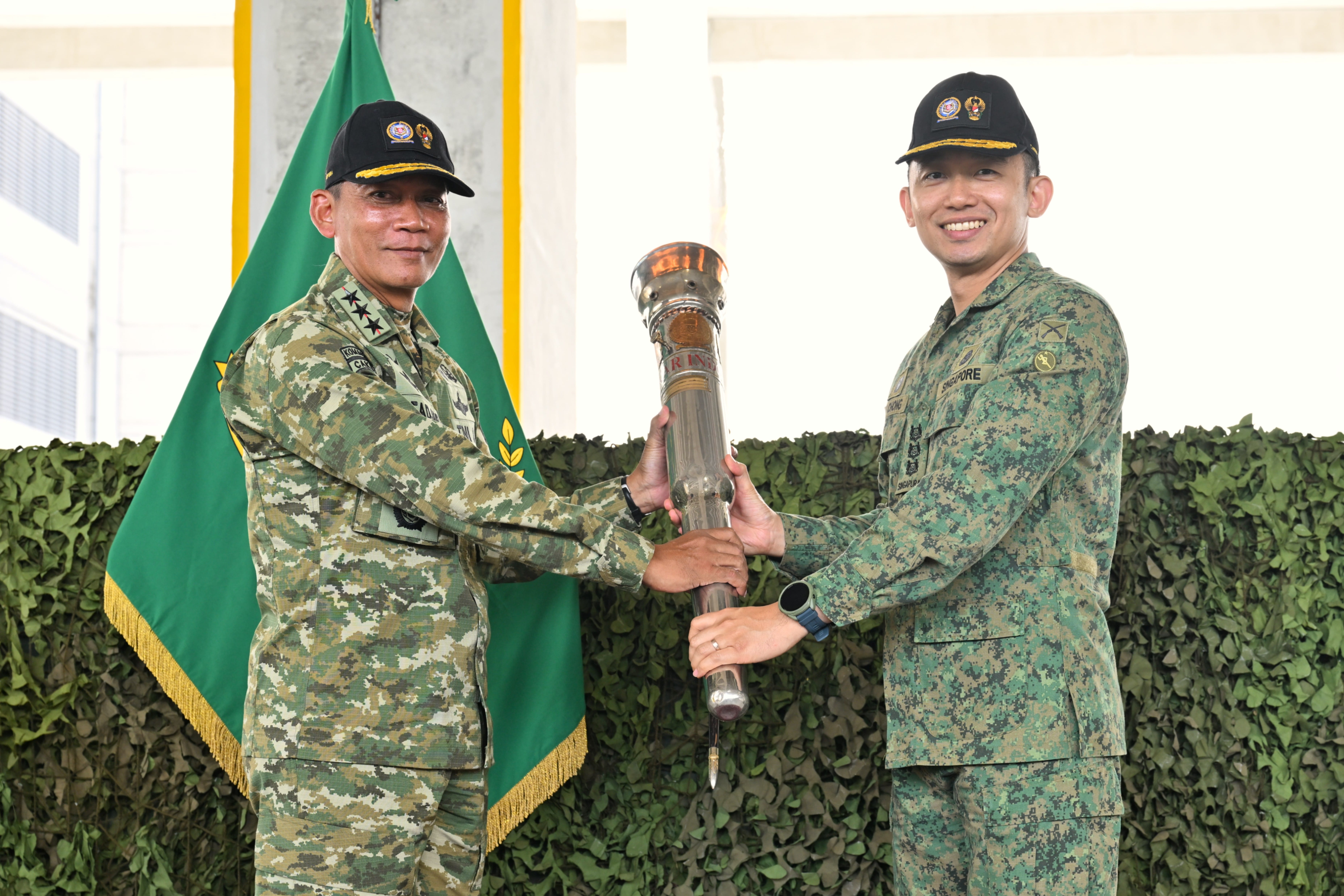 Commander 3rd Singapore Division Colonel Chong Shi Hao of the Singapore Army and Commander, Army Strategic Reserve...